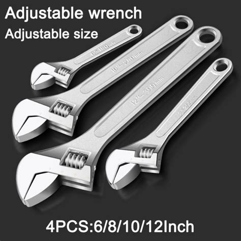 Adjustable Wrench Inch Heavy Duty Enlarge Open Monkey Wrench