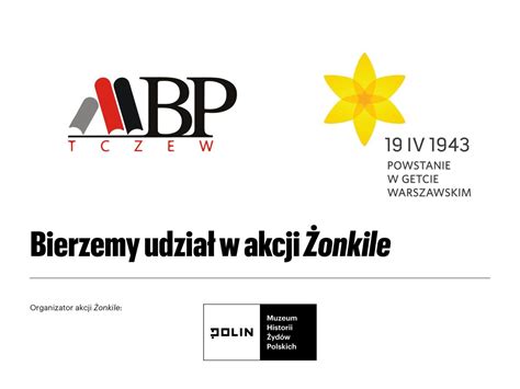 Podziękowanie za udział w akcji Żonkile Miejska Biblioteka Publiczna