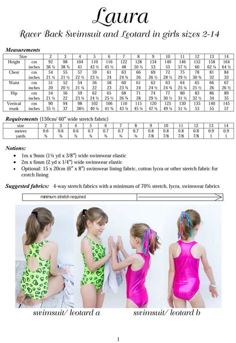 Laura Racer Back Swimsuit Sewing Pattern Leotard Pdf Sewing Etsy Israel