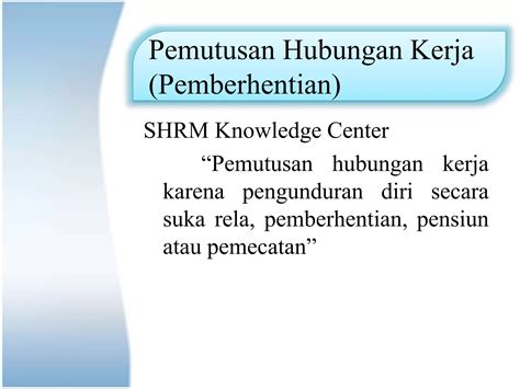 Pemberhentian Pegawai Msdm C Ppt