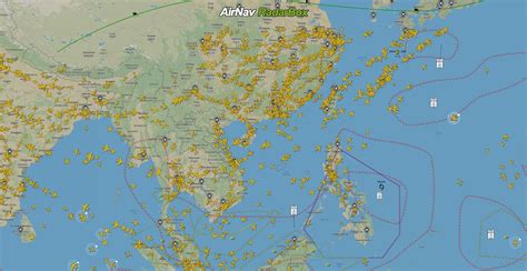 Radarbox On Twitter Midday Air Traffic In East Asia As Seen On