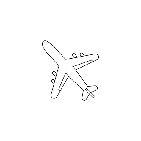 Aircraft icon vector. airplane illustration sign. plane symbol or logo ...