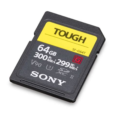 Sony 64GB SF G Tough Series UHS II SDXC Memory Card