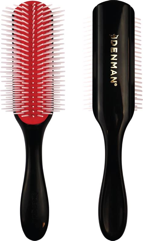 Amazon Denman Curly Hair Brush D4 Black Red 9 Row Styling