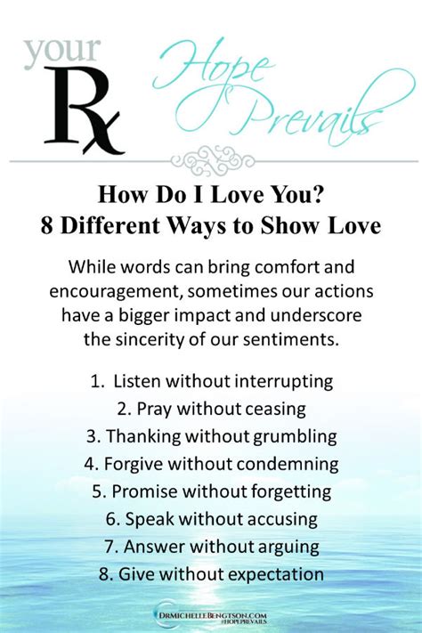 How Do I Love You 8 Different Ways To Show Love Dr Michelle Bengtson