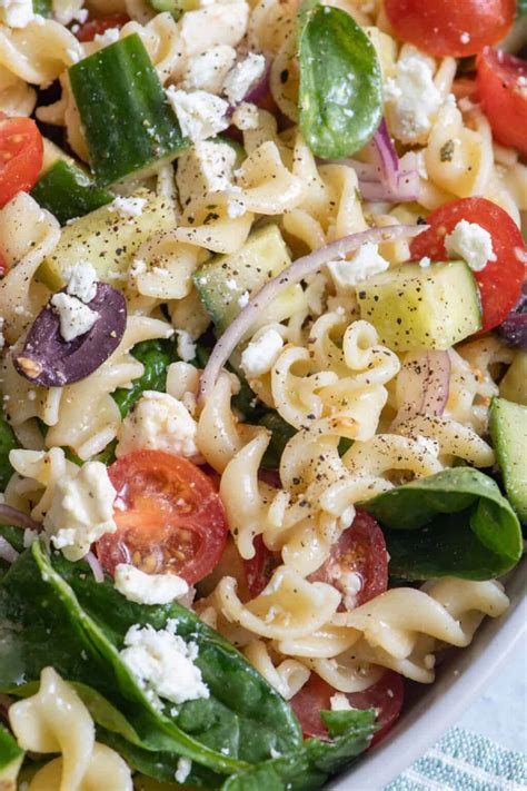 Mediterranean Pasta Salad Recipe Feel Good Foodie