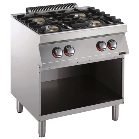 Modular Cooking Range Line EVO700 4 Burner Gas Range On Open Base