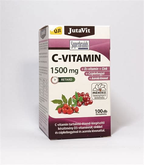 Jutavit C Vitamin Mg Csipkebogy Acerola Kivonat D Vitamin