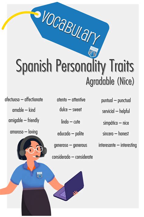 A Vocabulary Guide To Personality Words In Spanish Artofit