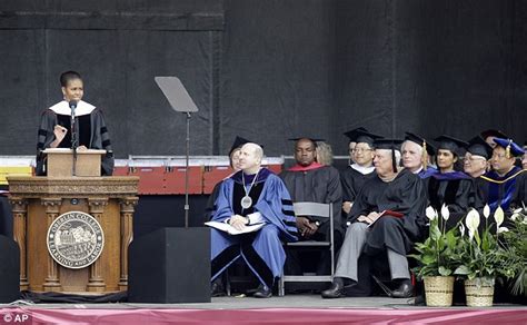 Black Thensee Michelle Obamas Passionate Memorial Day Commencement