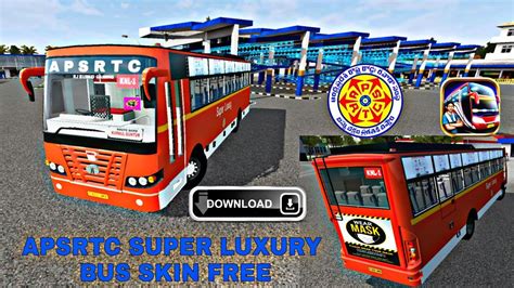 Apsrtc Super Luxery Livery For Ap Tsrtc Super Luxury Bus Mod New Bus