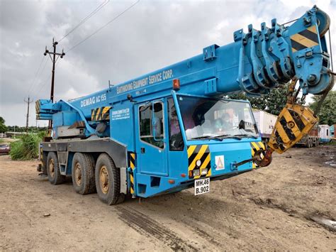 Ton Hydraulic All Terrain Mobile Crane Rental Service In Maharashtra