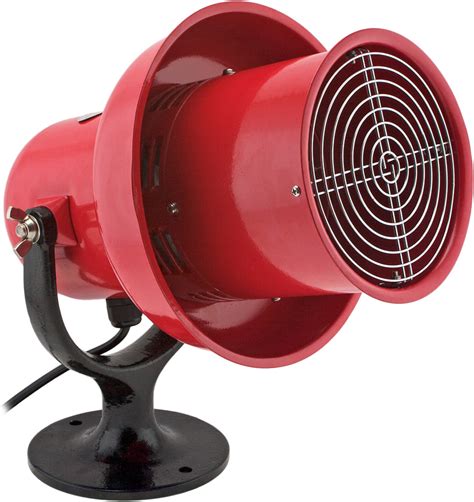 Vixen Horns Vxs 8100 Industrial Electric Motor Siren Red Vixen Horns