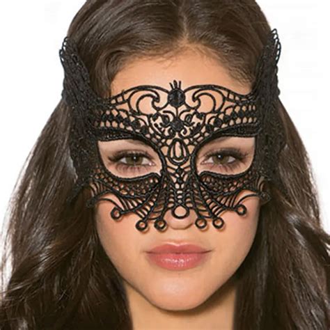 Buy 1pcs Black Women Sexy Lace Eye Mask Party Masks