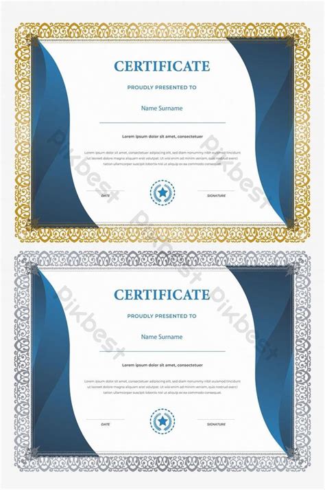 penghargaan template design sijil kosong template sijil galeri mara