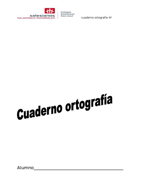 Pdf Cuaderno Ortograf A Dokumen Tips