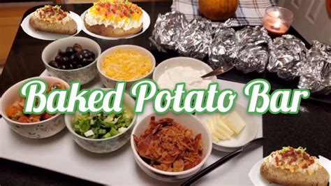 Loaded Baked Potato Bar All Your Favorite Toppings YouTube