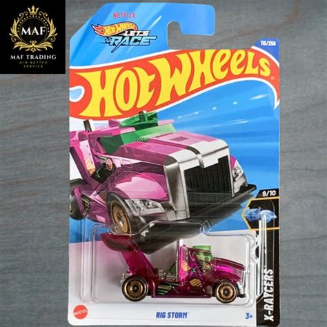 Hot Wheels Rig Storm Purple RTH Mainline Case E NEW