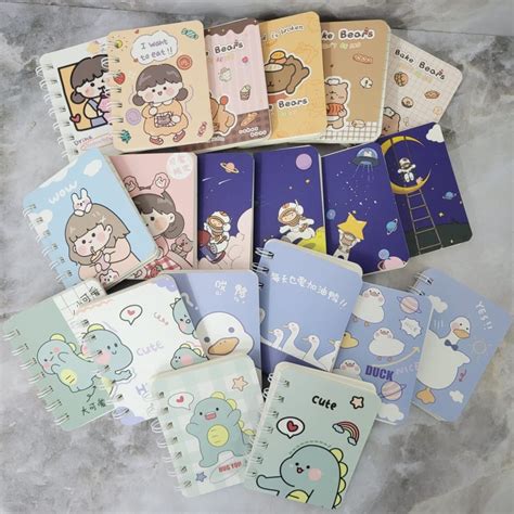 Jual Mm Note Book Ring Motif Memo Kecil A Spiral Isi Lembar