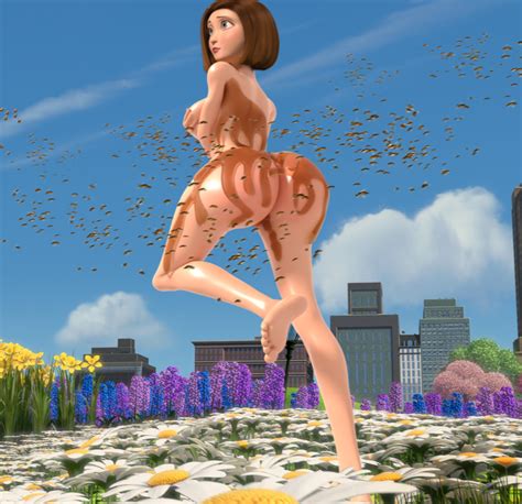 Rule 34 1girls 3d 3d Artwork Ass Barefoot Bee Bee Movie Big Breasts Blue Sky Brown Hair Butt