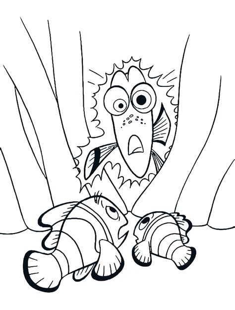 Marlin Finding Nemo Coloring Page