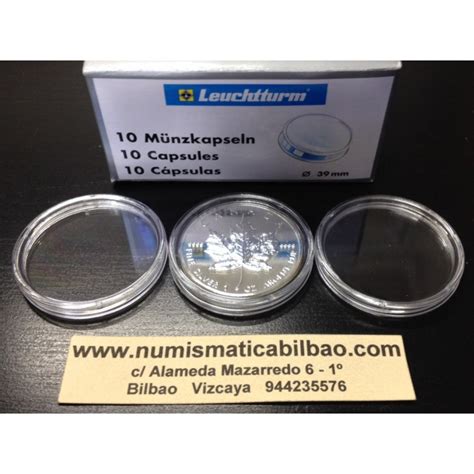 CAPSULAS PARA GUARDAR MONEDAS 26 Mm MEDIDA EXACTA Para 2 EUROS