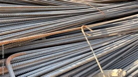 Stockvideon Construction Steel Rods Or Bars Work Reinforcement In