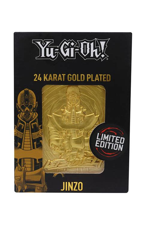 Yu Gi Oh Ingot Jinzo Limited Edition Gold Plated Cosmic Realms