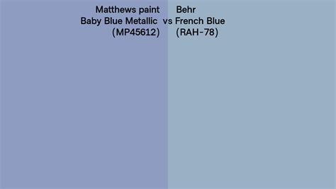 Matthews Paint Baby Blue Metallic Mp Vs Behr French Blue Rah