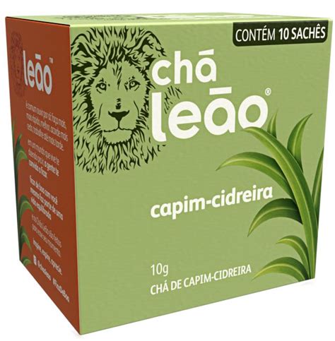 Chá Leão Capim Cidreira 10g em sachês Chá Leão Loja Oficial