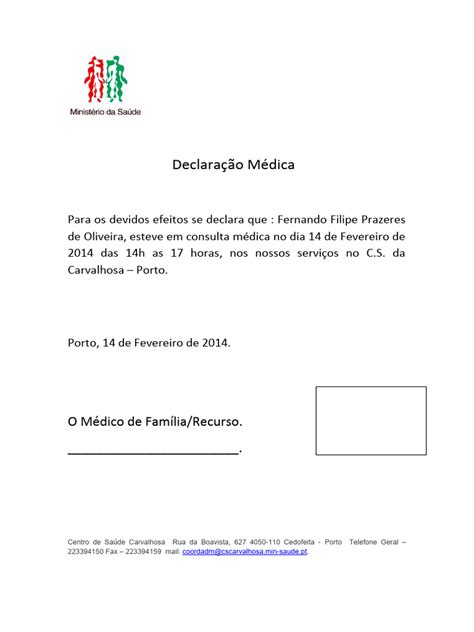 Declaracao Medica 2 | PDF
