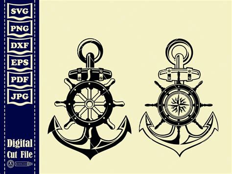 Ships Wheel SVG Bundle Captains Wheel SVG Captains Wheel Etsy