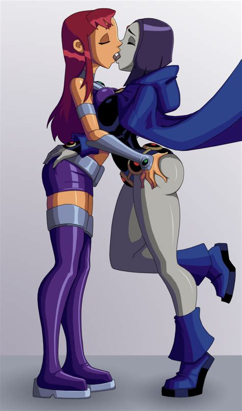 Rule 34 2girls Ass Breasts Dat Ass Dc Dcau Female Groping Kissing Raven Ravenravenraven