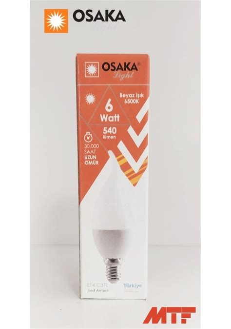 Osaka Light 6W Beyaz Led Kıvrık Mum Ampul 6500K Led018 Fiyatları ve