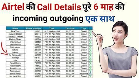 Airtel Number Ki Call Details Kaise Nikale How To Get Call Details