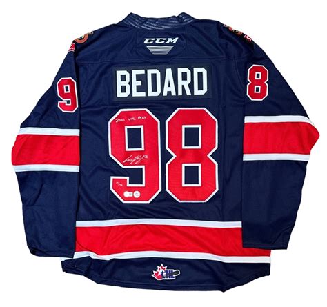 Lot Detail Connor Bedard Signed Regina Pats Whl Limited Edition