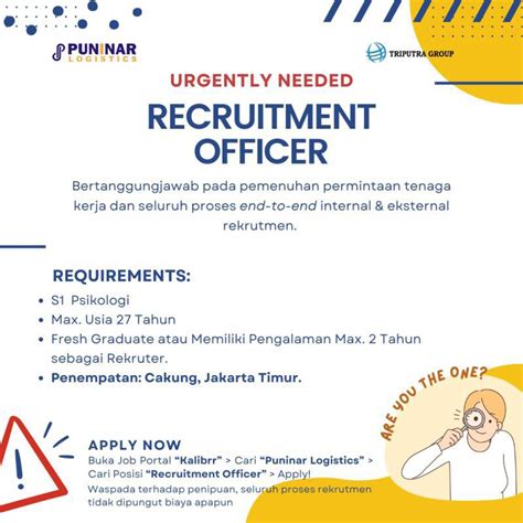 Recruitment Officer Triputra Group Jakarta Timur IKA UM