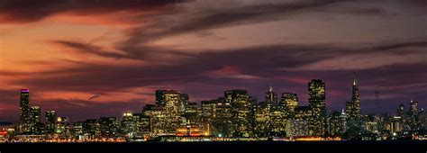 San Francisco Skyline Sunset Photograph by Mountain Dreams - Fine Art ...