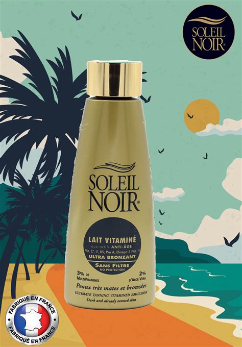 Lait Vitamin Sans Filtre Bronzage Intense Laboratoire Bsl Soleil Noir