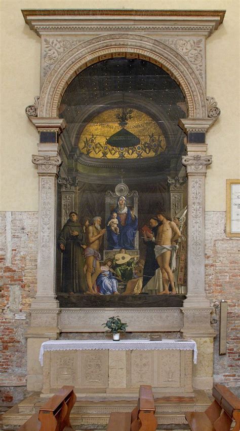 San Giobbe Pala De Bellini Arte Religiosa Chiesa Rinascimento