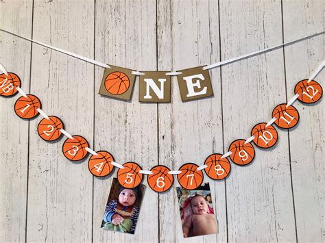 Basketball First Birthday Decorations Basketball Birthday Etsy