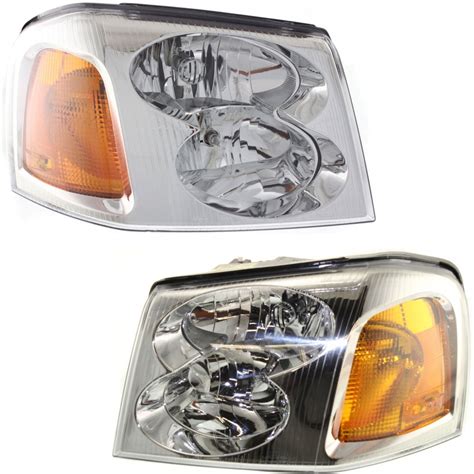 For 2002 2009 Gmc Envoy Headlight Driver And Passenger Sidedot Certified Bulbs Included