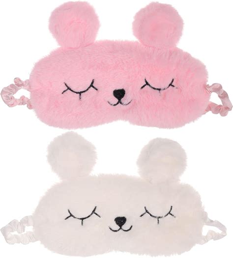 Pcs Masque De Nuit Enfant Masques De Sommeil En Peluche Cache Oeil