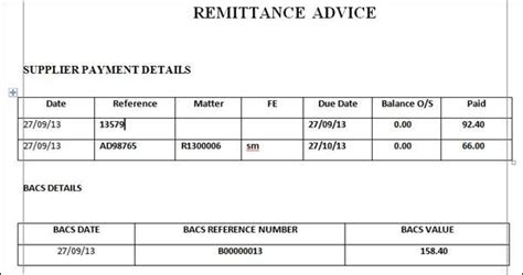 Fine Word Templates 6 Remittance Templates Word Excel Pdf Templates ...