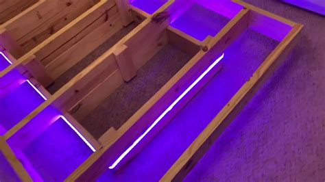 diy floating bed frame with led lighting plans - For The Greater Column ...