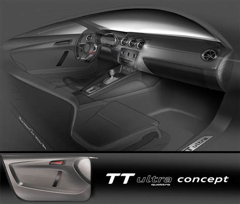 Audi TT ultra quattro Concept - Interior Design Sketch