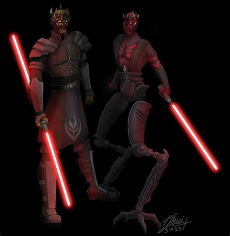 Darth Maul and Savage Opress pic i did a month ago. May the force be ...