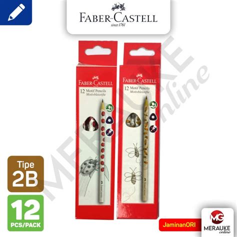 Jual Pensil Faber Castell 2B Motif Bee Ladybird Satuan Shopee