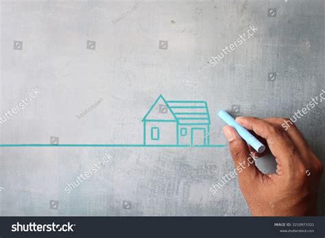 Top View Image Hand Drawing House Stock Photo 2210973321 | Shutterstock