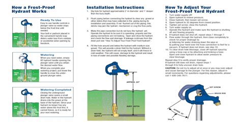 Pdf How A Frost Proof How To Adjust Your Frost Proof Yard Hydrant · Operate The Hydrant To Be